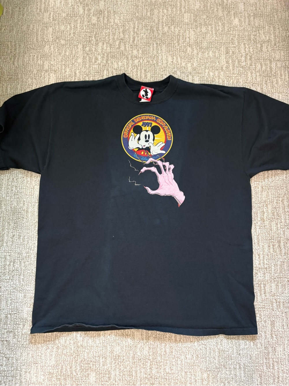 Vintage 1997 Disneyana Convention Disney Villains Liquid Blue T Shirt XXL